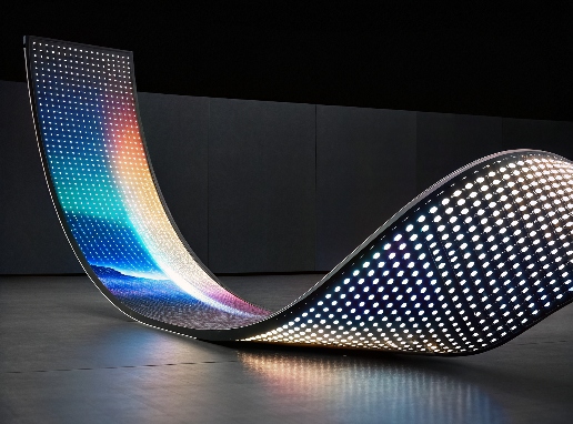 Flexible LED panel installation showcase