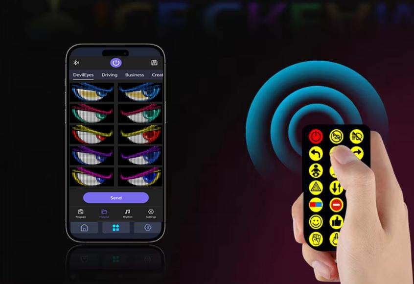 Mobile app interface screenshots