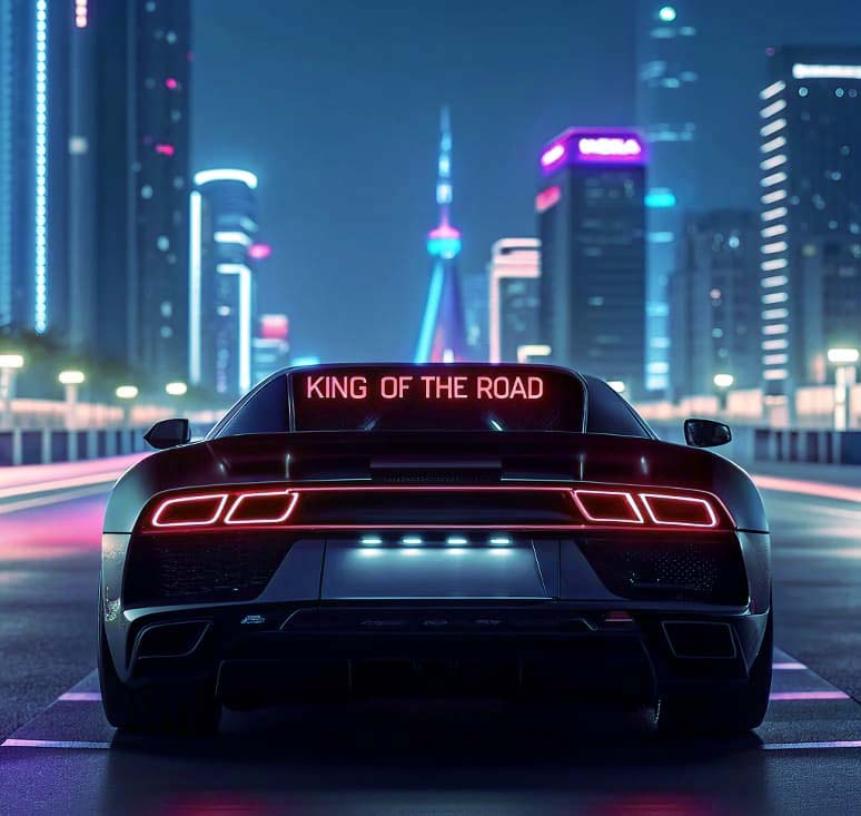 Subtle and modern LED integration in a classic car